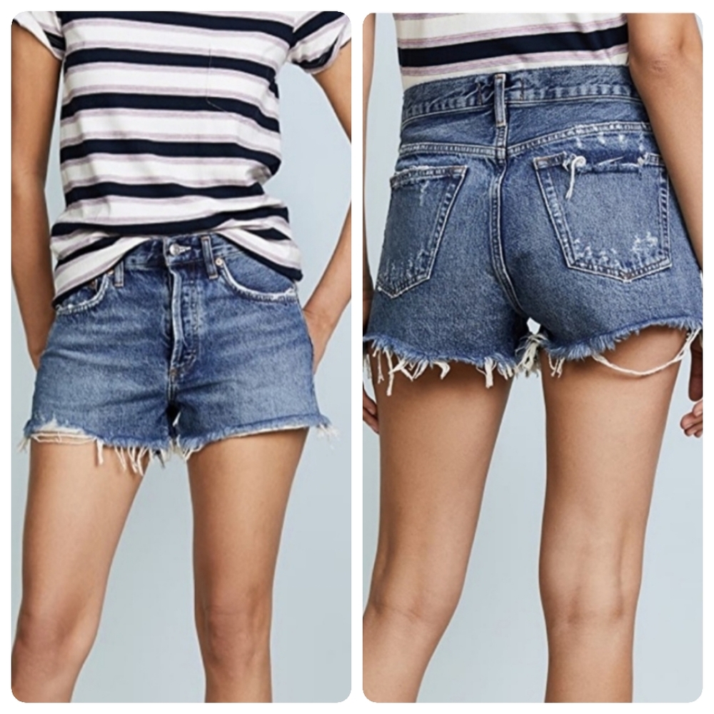 AGOLDE Parker Shorts in Rock Steady Size 27
